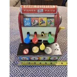 Vintage 1960s Fisher Price Cash Register #972 See Pictures/desc.